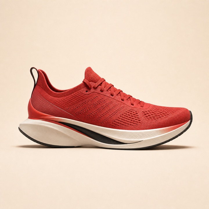 Red Marathon Elite carbon-plated racing shoe