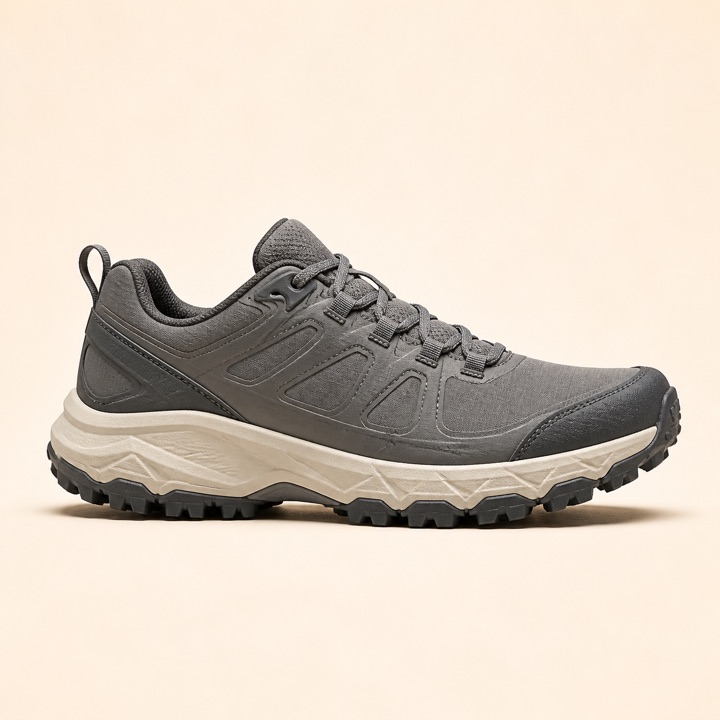 Grey TrailGrip GTX waterproof trail running shoe